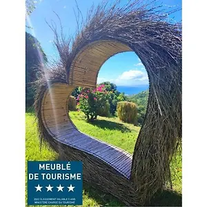 4 étoiles, La Vieille Sucrerie St Claude Guadeloupe, Jacuzzi Privatif, Vue Exceptionnelle Sur La Des Caraïbes Hébergement de vacances